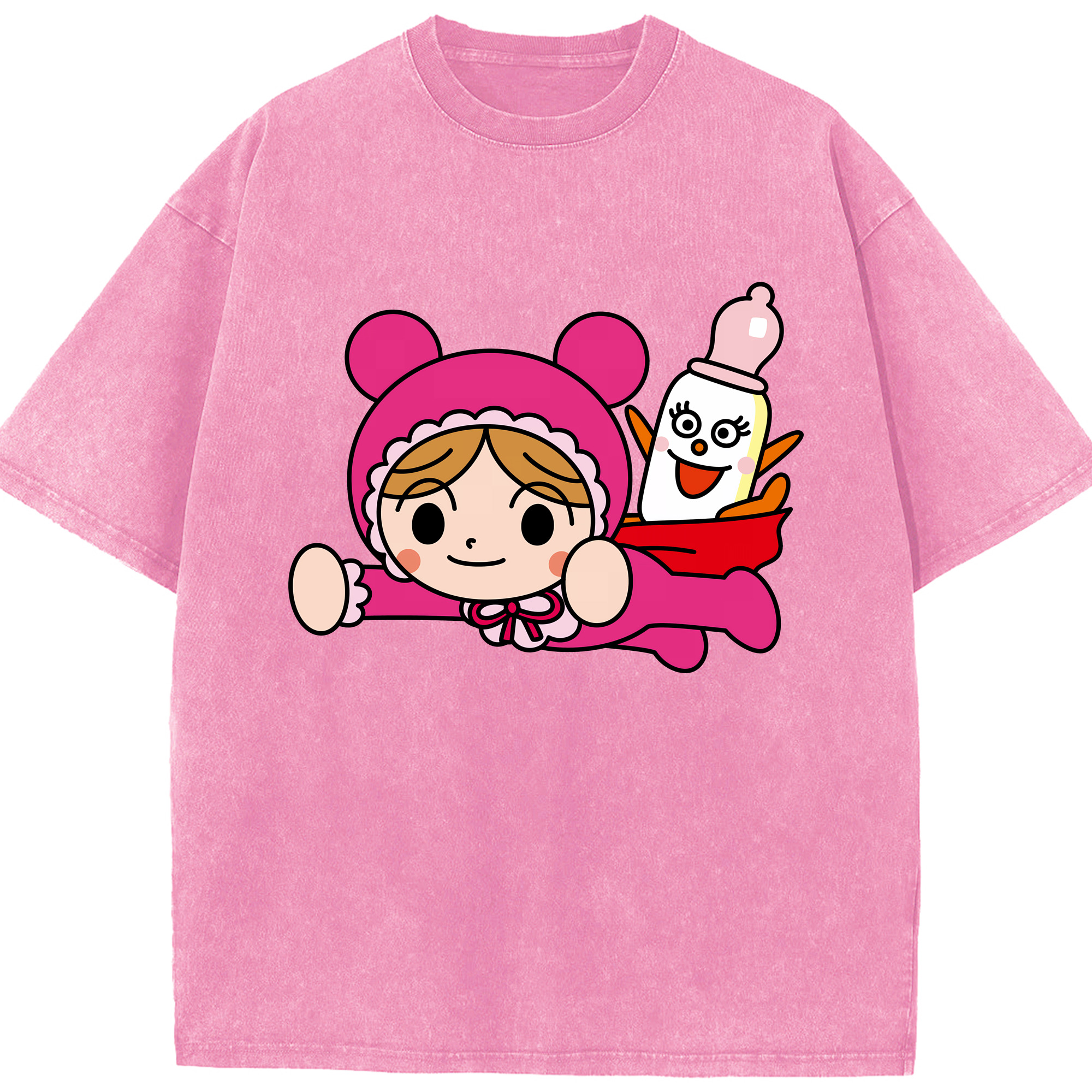 （画像用） アンパンマン Anpanman 綿100% ヴィンテージ風 半袖Tシャツ（フロントプリント）